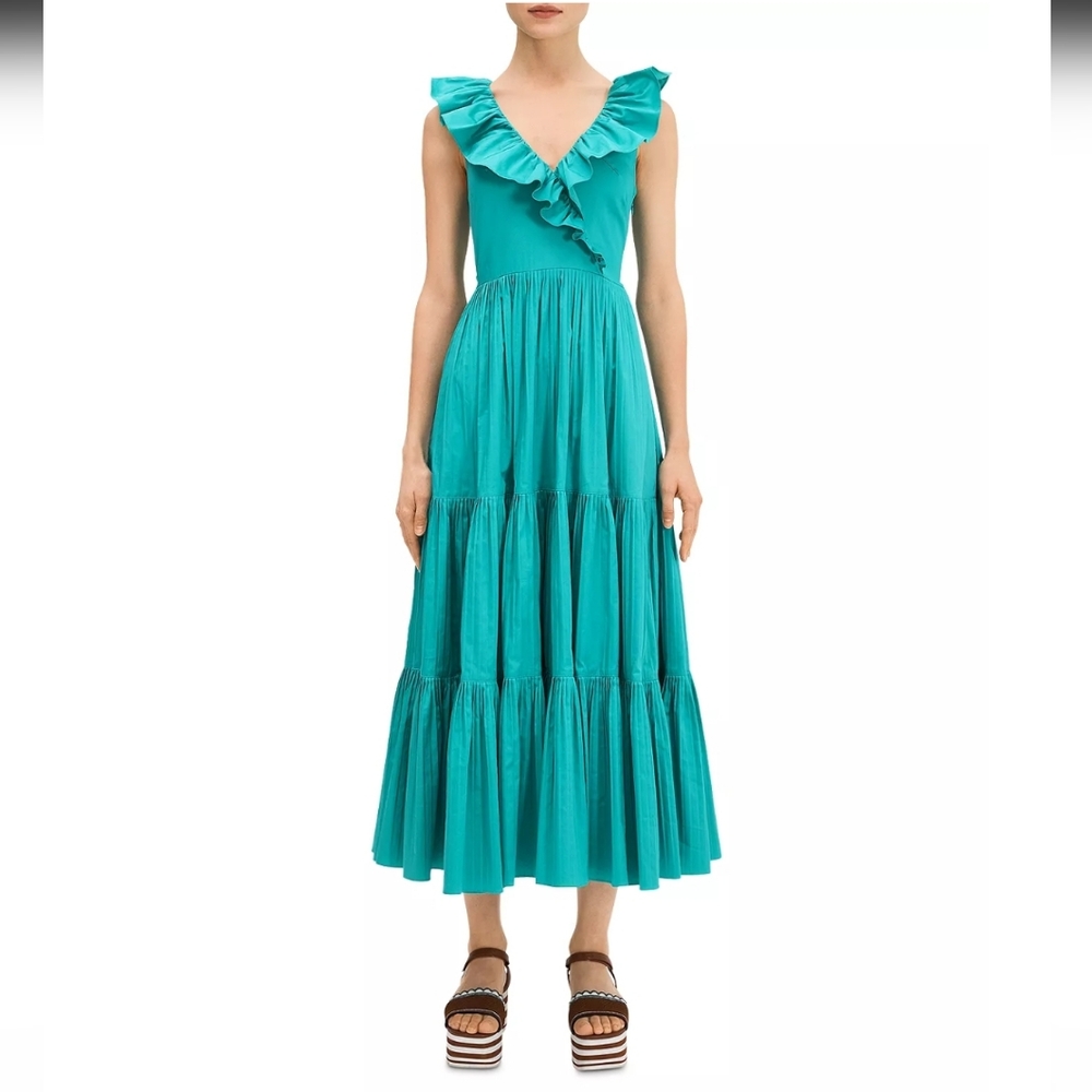 Kate Spade Poplin Ruffled Tiered dress